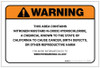 Warning: Prop 65 Nitrogen Mustard N-Oxide Hydrochloride - Label