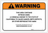 Warning: Prop 65 Nitrous Oxide - Label