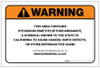 Warning: Prop 65 Potassium Dimethyldithiocarbamate - Label