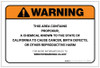 Warning: Prop 65 Propoxur - Label