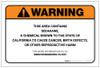 Warning: Prop 65 Sedaxane - Label