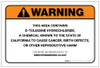 Warning: Prop 65 O-Toluidine Hydrochloride - Label