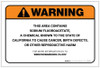Warning: Prop 65 Sodium Fluoroacetate - Label