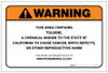 Warning: Prop 65 Toluene - Label Warning: Prop 65 Toluene - Label