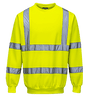 Hi-Vis Sweatshirt, Yellow Hi-Vis Sweatshirt, Yellow