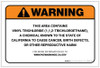 Warning: Prop 65 Vinyl Trichloride (1,1,2-Trichloroethane) - Label