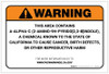 Warning: Prop 65 A-alpha-C (2-Amino-9H-pyrido[2,3-b]indole) - Label