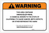 Warning: Prop 65 Dibenzo [A,I] Pyrene - Label
