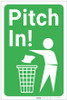Pitch In with Icon Portrait - Label