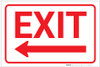 Exit (Arrow Left) - Label Exit (Arrow Left) - Label