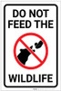 Do Not Feed The Wildlife with Icon Portrait - Label