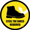 Steel Toe Shoes Required
