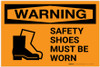 Warning: PPE Safety Shoes - Label