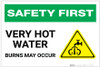 Safety First: Very Hot Water - Label Safety First: Very Hot Water - Label