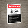 Danger: Roll Benders Guidelines ANSI - Wall Sign Danger: Roll Benders Guidelines ANSI - Wall Sign