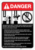 Danger: Safety Blocks Guidelines ANSI - Wall Sign Danger: Safety Blocks Guidelines ANSI - Wall Sign