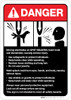 Danger: Spot Welder Machine Guidelines ANSI - Wall Sign Danger: Spot Welder Machine Guidelines ANSI - Wall Sign