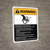 Warning: Rotating Gears Guidelines ANSI - Wall Sign Warning: Rotating Gears Guidelines ANSI - Wall Sign