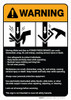 Warning: Power Press Breaks Guidelines ANSI - Wall Sign Warning: Power Press Breaks Guidelines ANSI - Wall Sign