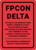 FPCON DELTA - Wall Sign FPCON DELTA - Wall Sign