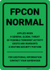 FPCON Normal - Wall Sign