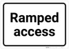 Ramped Access - Wall Sign Ramped Access - Wall Sign