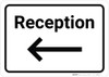 Reception Arrow Left - Wall Sign Reception Arrow Left - Wall Sign