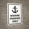 Marine Parking Only - Wall Sign Marine Parking Only - Wall Sign