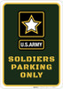 Soldiers Parking Only - Wall Sign