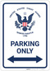United States Coast Guard - Parking Only with Arrows - Wall Sign United States Coast Guard - Parking Only with Arrows - Wall Sign