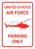 United States Air Force - Parking Only with Icon - Wall Sign