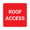Roof Access Square (Red/White) - Wall Sign Roof Access Square (Red/White) - Wall Sign