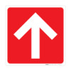 Arrow Up Square (Red/White) - Wall Sign Arrow Up Square (Red/White) - Wall Sign