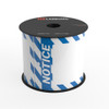 LabelTac Notice Tag - Safety Blue and White Stripes - Printable Tag Roll
