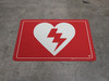 AED (Automated External Defibrillator) - Floor Marking Sign AED (Automated External Defibrillator) - Floor Marking Sign