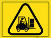 Forklift Traffic - Floor Marking Sign Forklift Traffic - Floor Marking Sign