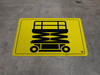 Scissor Lift Parking - Floor Marking Sign Scissor Lift Parking - Floor Marking Sign