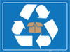 Cardboard Recycling - Floor Marking Sign