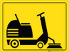 Sweeper Parking - Floor Marking Sign