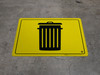 Trash Bin - Floor Marking Sign Trash Bin - Floor Marking Sign