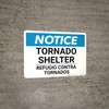 Notice: Bilingual Spanish Tornado Shelter Landscape Notice: Bilingual Spanish Tornado Shelter Landscape