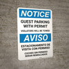 Notice: Bilingual Spanish Guest Parking With Permit - Violators Will Be Towed Portrait Notice: Bilingual Spanish Guest Parking With Permit - Violators Will Be Towed Portrait