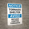 Notice: Bilingual Spanish Tornado Shelter Portrait
