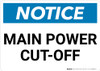 Notice: Main Power Cut-Off Landscape