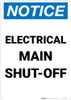 Notice: Electrical Main Shut-Off Portrait Notice: Electrical Main Shut-Off Portrait