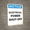 Notice: Electrical Power Shut-Off Portrait Notice: Electrical Power Shut-Off Portrait