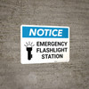 Notice: Emergency Flashlight Station with Icon Landscape Notice: Emergency Flashlight Station with Icon Landscape