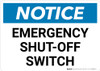 Notice: Emergency Shut-Off Switch Landscape Notice: Emergency Shut-Off Switch Landscape