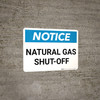 Notice: Natural Gas Shut-Off Landscape Notice: Natural Gas Shut-Off Landscape