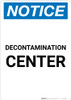 Notice: Decontamination Center Portrait Notice: Decontamination Center Portrait